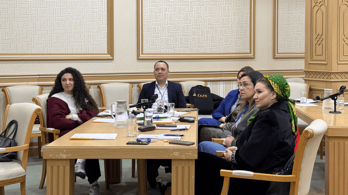 Participants of a two-day seminar on psychosocial counseling of young families and married couples. February 3, Ashgabat.