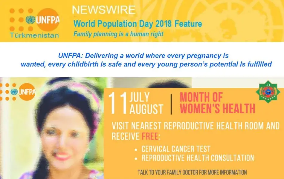 UNFPA Turkmenistan Newsletter | World Population Day Feature