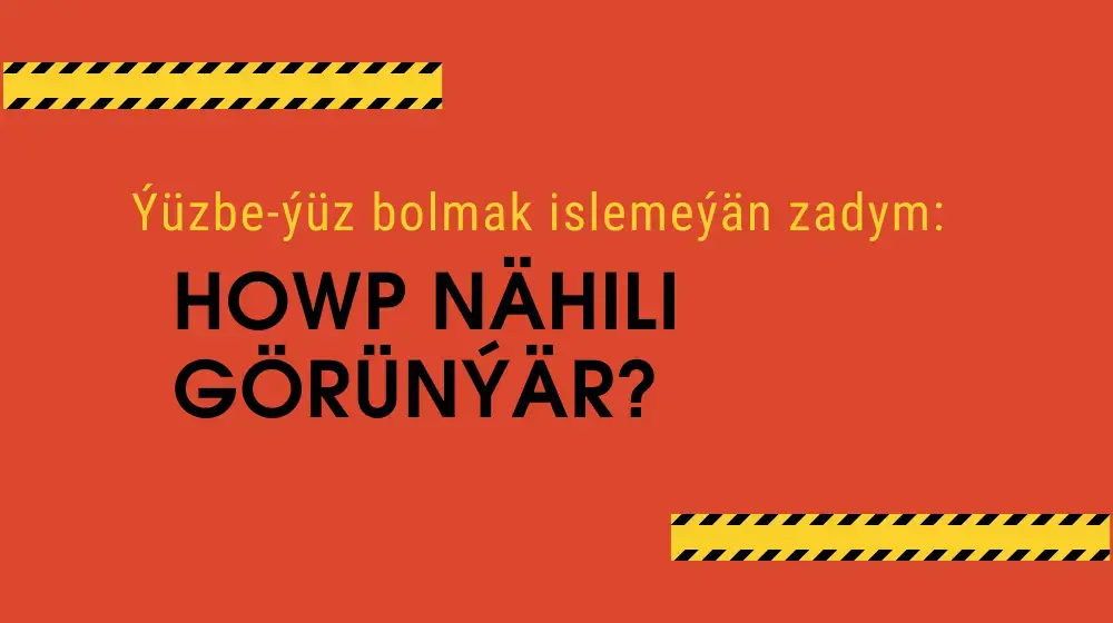 Ýüzbe-ýüz bolmak islemeýän zadym: howp nähili görünýär?