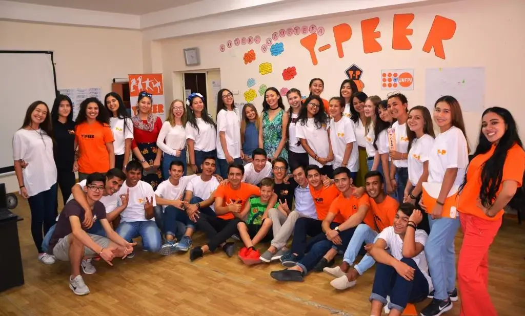 Y-PEER activists marked the International Youth Day in Ashgabat Turkmenistan