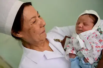 Hands, bringing into the world - International Day of the Midwife